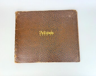 ジグ様　未使用　箱入り　Art Leather　超豪華　革製　写真アルバム Vintage Gray Faux Crocodile Leather Photo Album 100 Pages, Holds