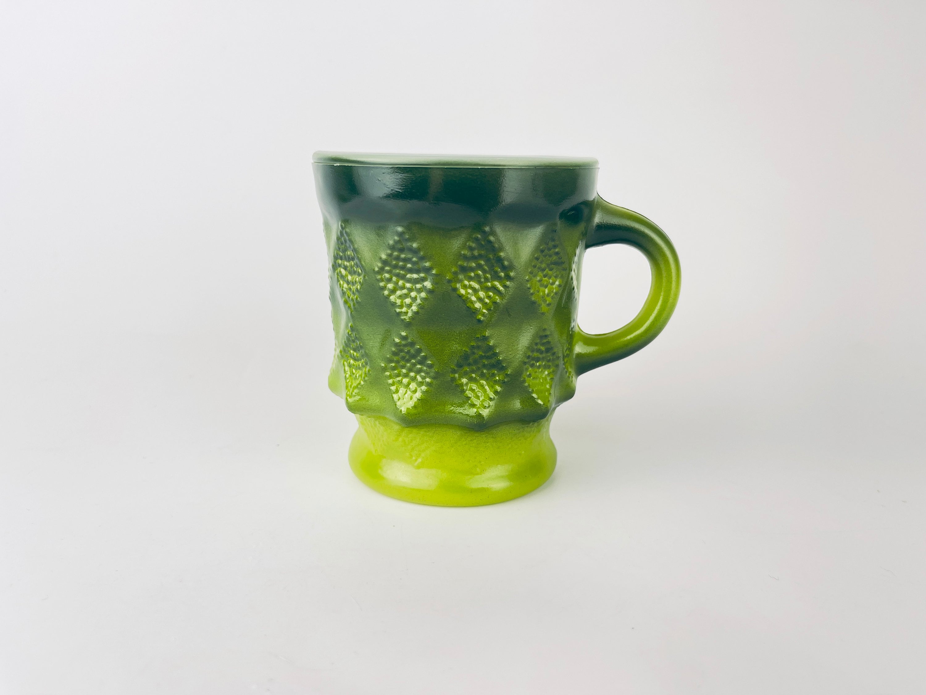 Vintage Anchor Hocking Fire King Ombre 'kimberly' Glass Mug - Made