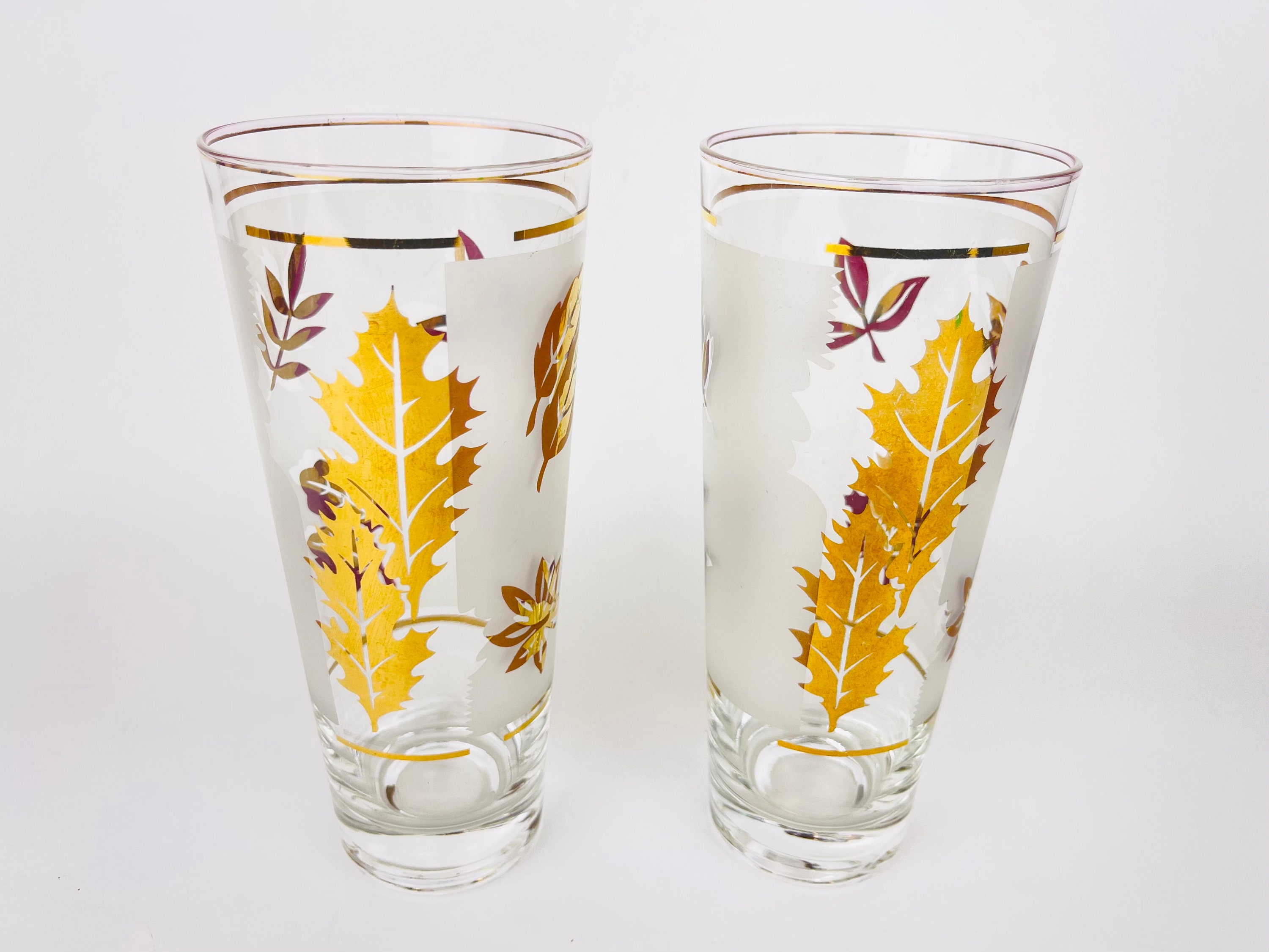 Vintage Libbey Highball Glasses/barware Set of Two 2 Etsy UK