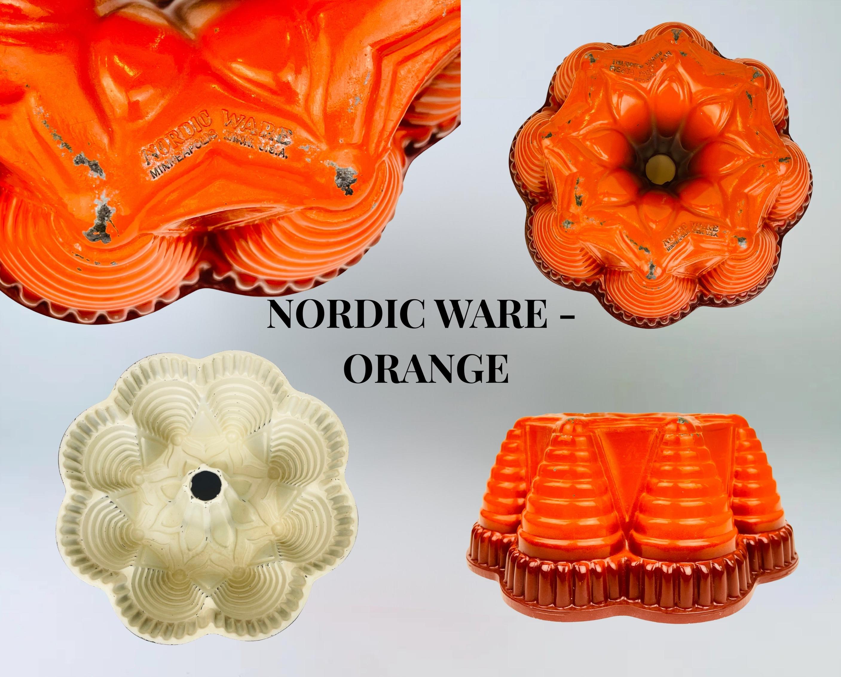 ヴィンテージ オレンジ＆イエロー バントパン – Nordic Ware