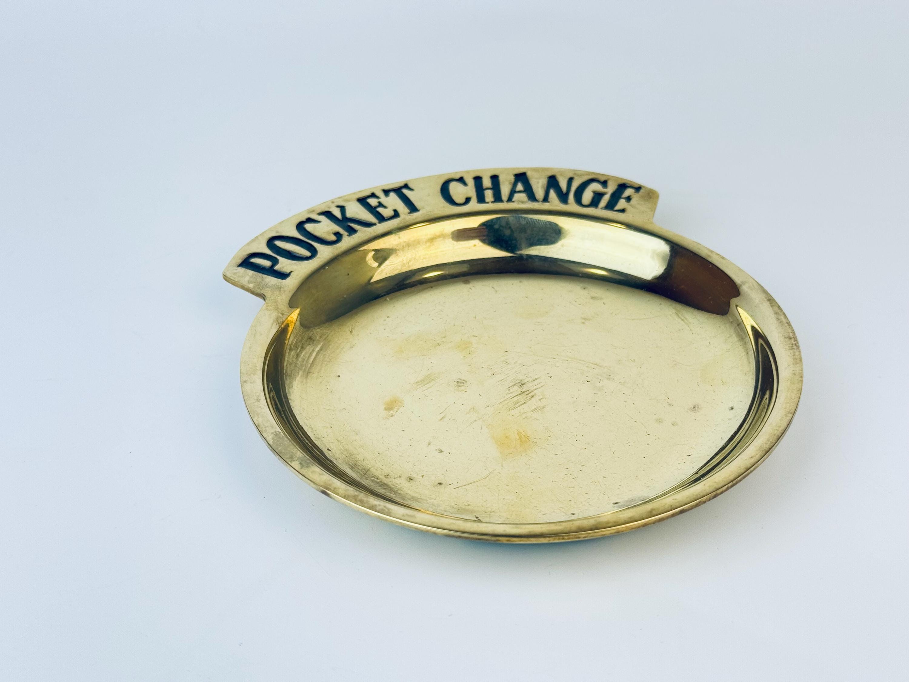 Vintage Brass 'pocket Change' - Coin/key Catch All - Entryway