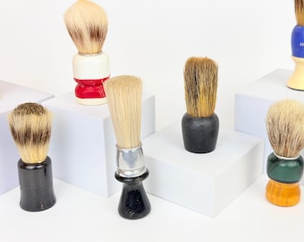 Vintage 1960s Shaving Brush - Barber Grooming Decor - Each Sold Separately