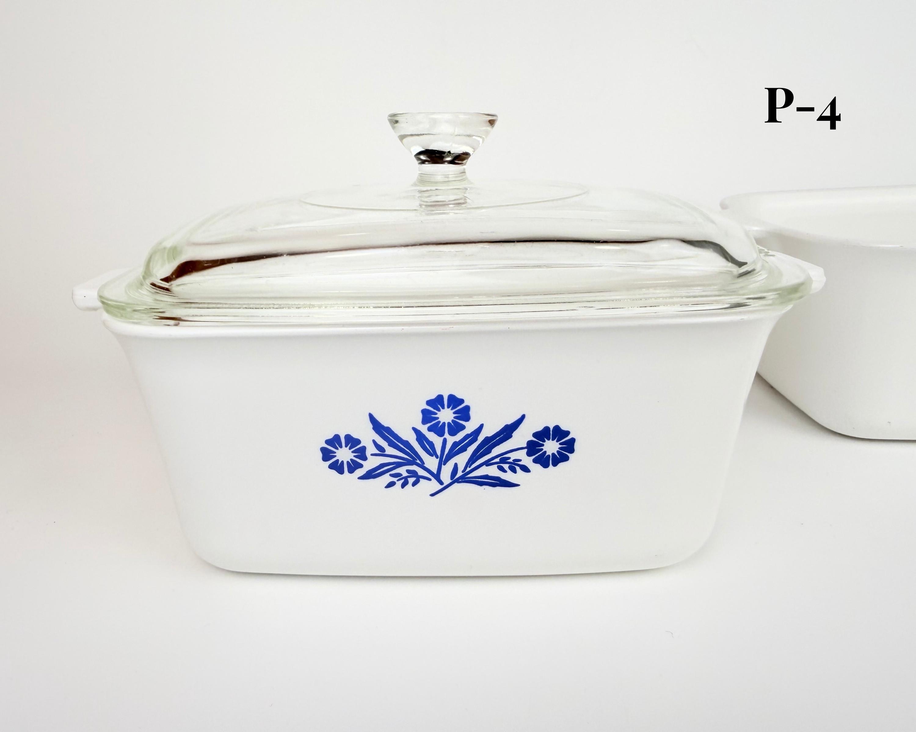 Vintage Blue Cornflower Corning Ware Casserole Dish - Made In