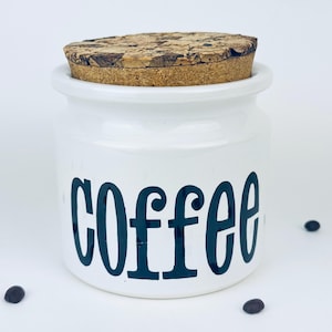 Vintage keramiek + kurk koffiebus - TG Green Gresley Church - Made in England door &#39;SPECTRUM&#39; - typografie cadeau