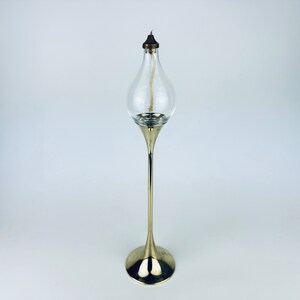 Lampada a olio vintage in ottone + vetro - Portacandele - Etsy Italia