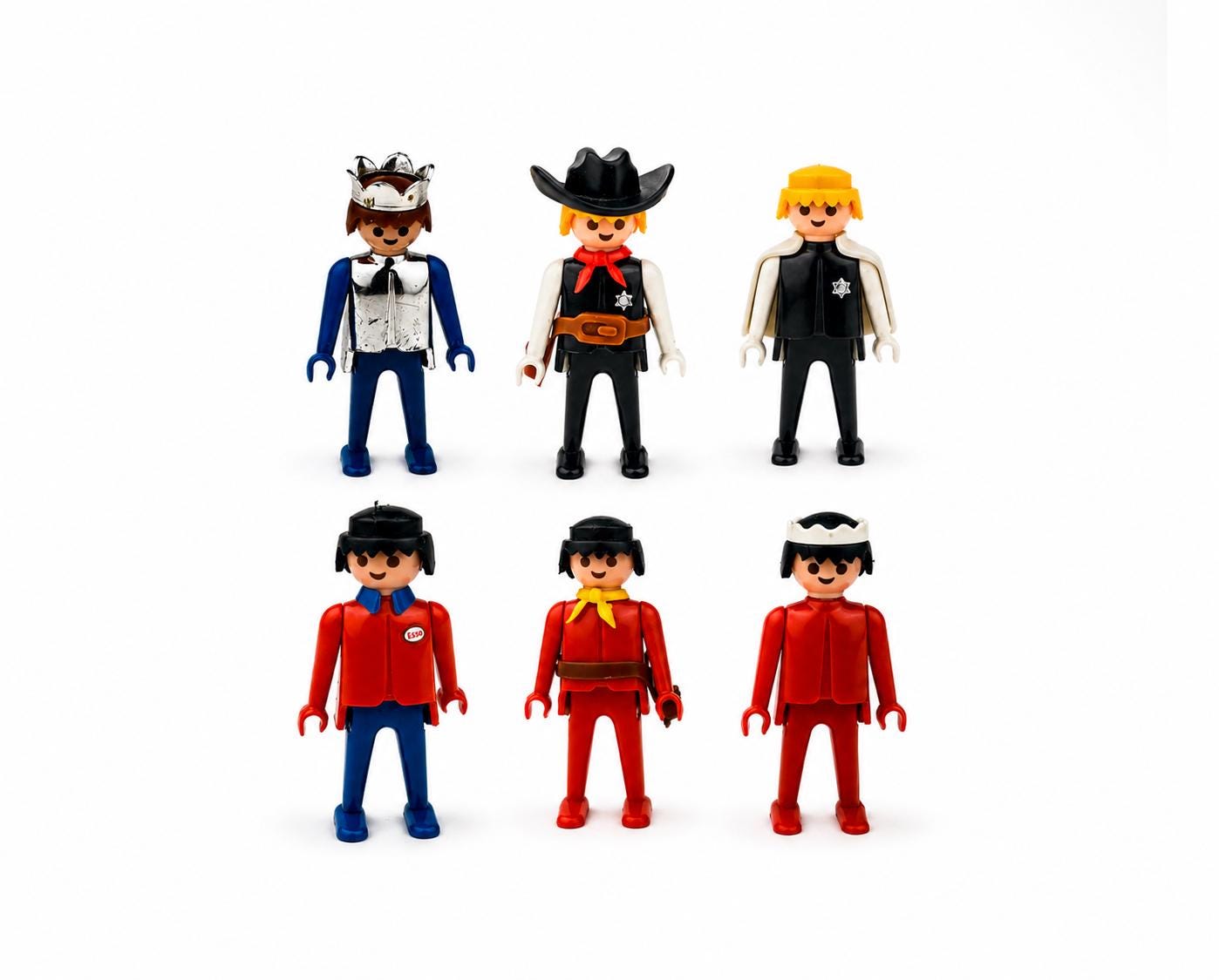Vintage 1970s Playmobil Geobra Figures - Retro Toy Collectible