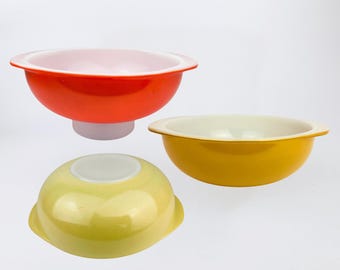 Vintage PYREX Glass Casserole Dish #024 (2 QT) - Made In USA - Each Sold Separately