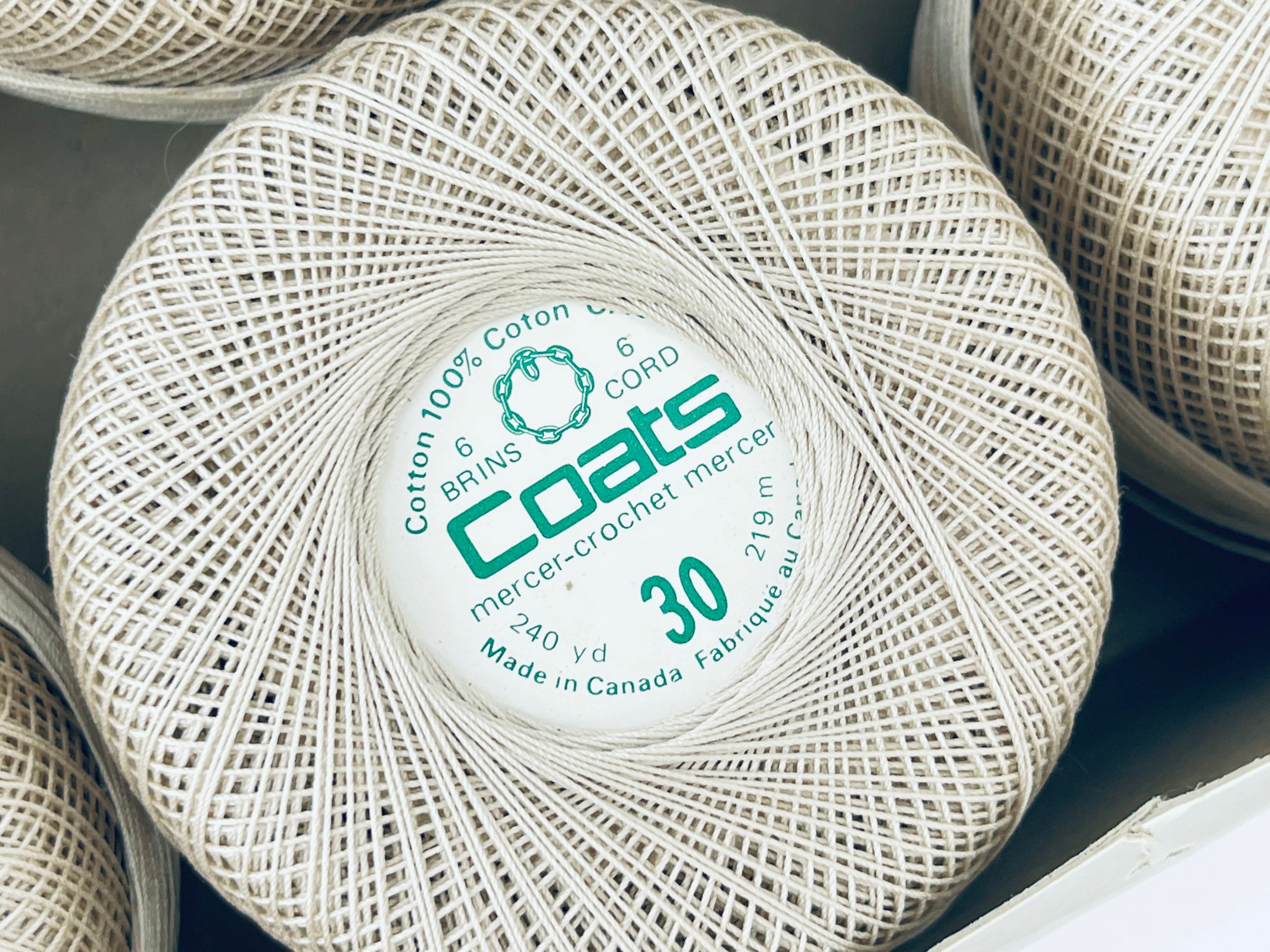 coton(コトン)ページ Vintage Coats Crochet Cotton – Size 30, 6-cord Mercerised – 240yd