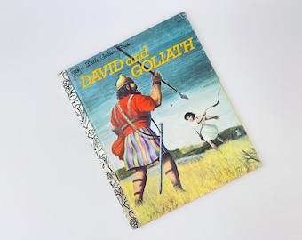 Vintage David & Goliath - A Little Golden Book - Hardcover Book