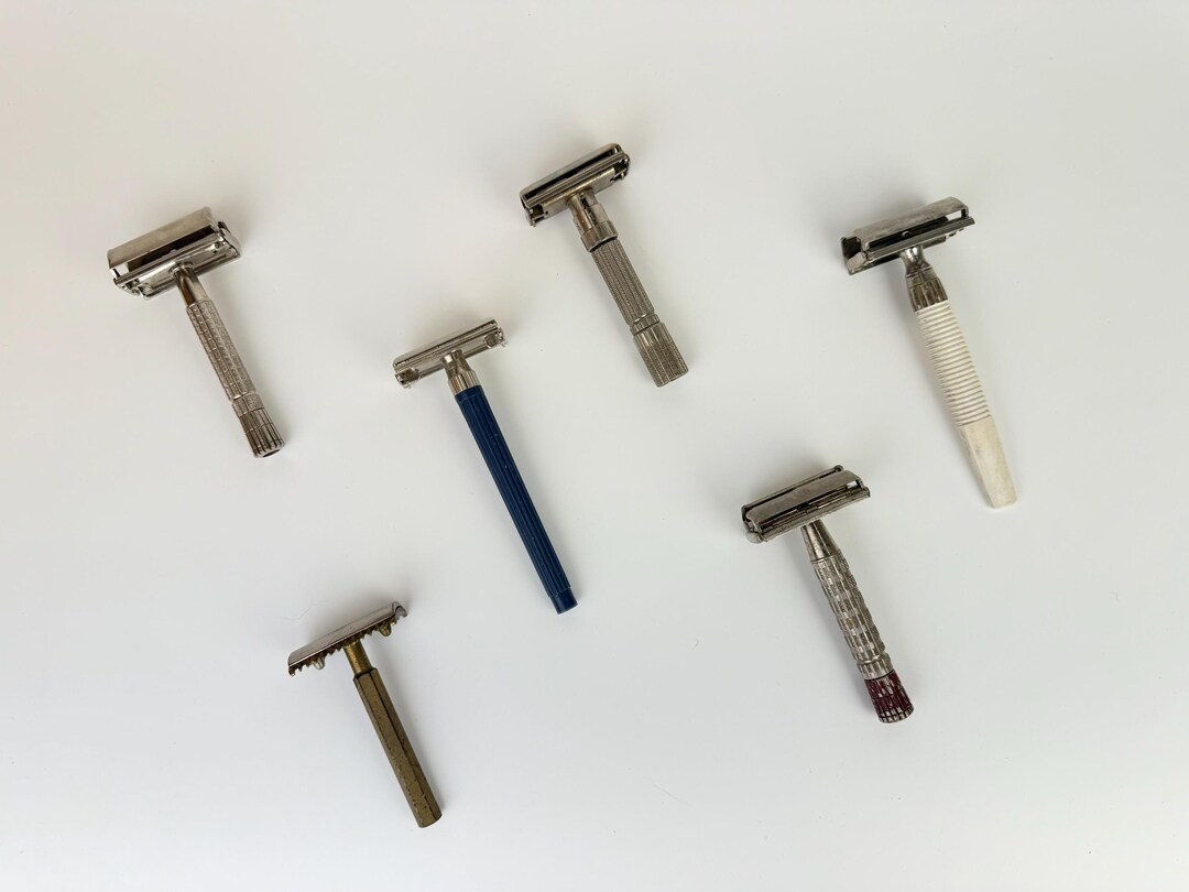 4s Razor Vintage Vintage 1940s–1960s Safety Razors - Mixed Metal & Plastic Handles ...