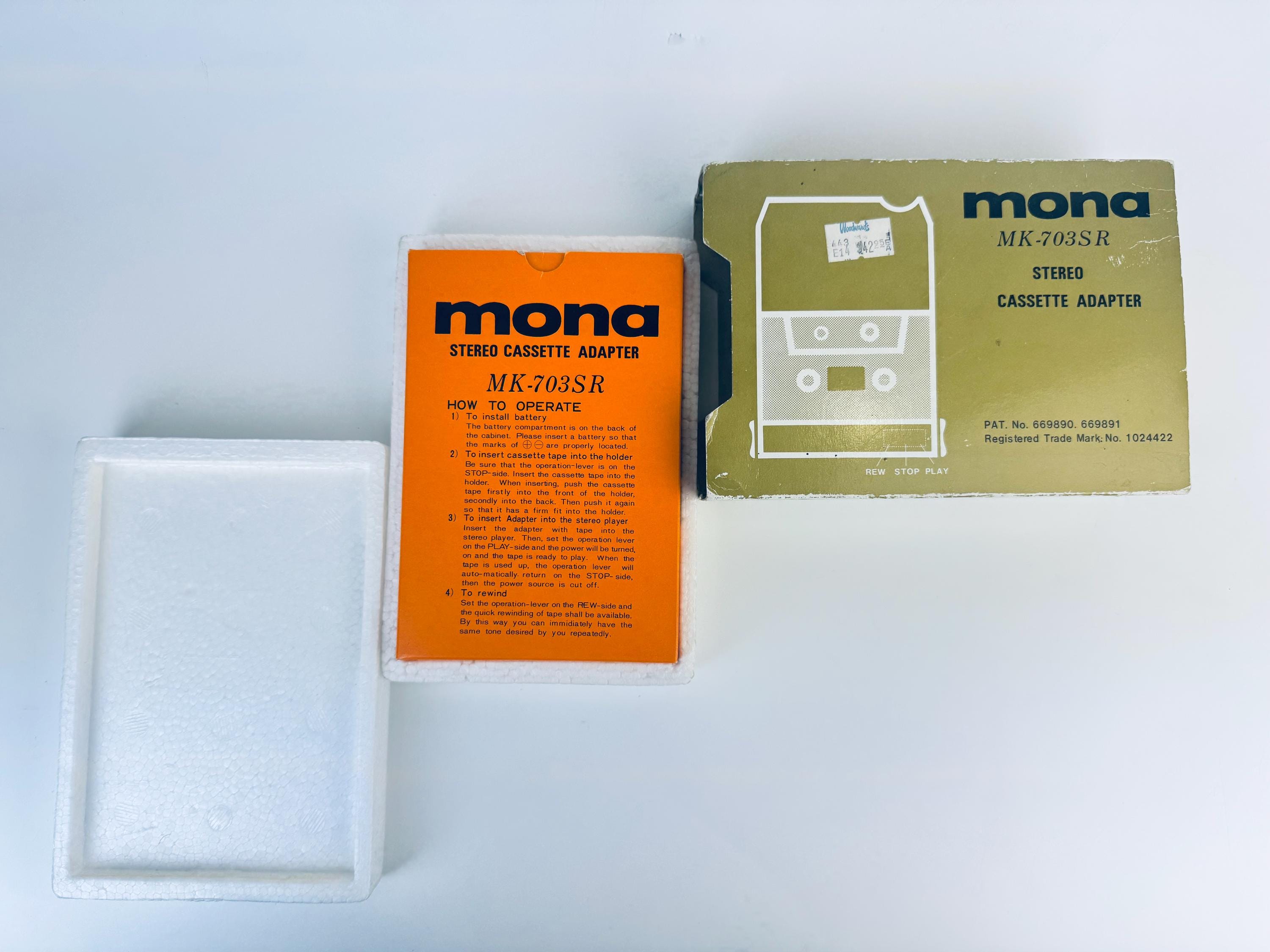 Vintage 'MONA' MK-703SR 8 Track Stereo Cassette Adaptor - Etsy