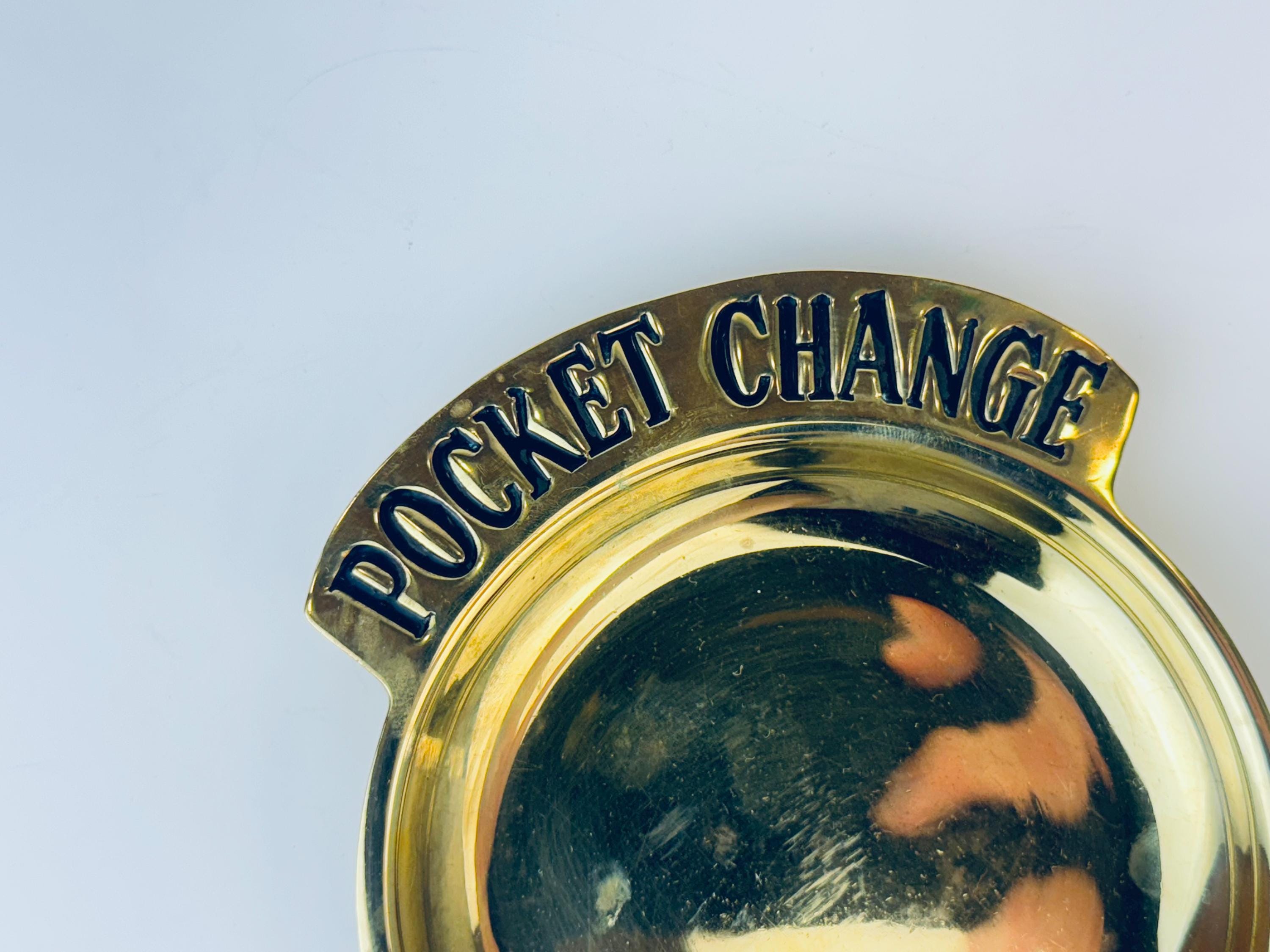 Vintage Brass 'pocket Change' - Coin/key Catch All - Entryway