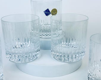 Bohemia Glass 12個セット Vintage 'JIHLAVSKÉ SKLÁRNY' Bohemia Crystal Lowball Glasses - Set