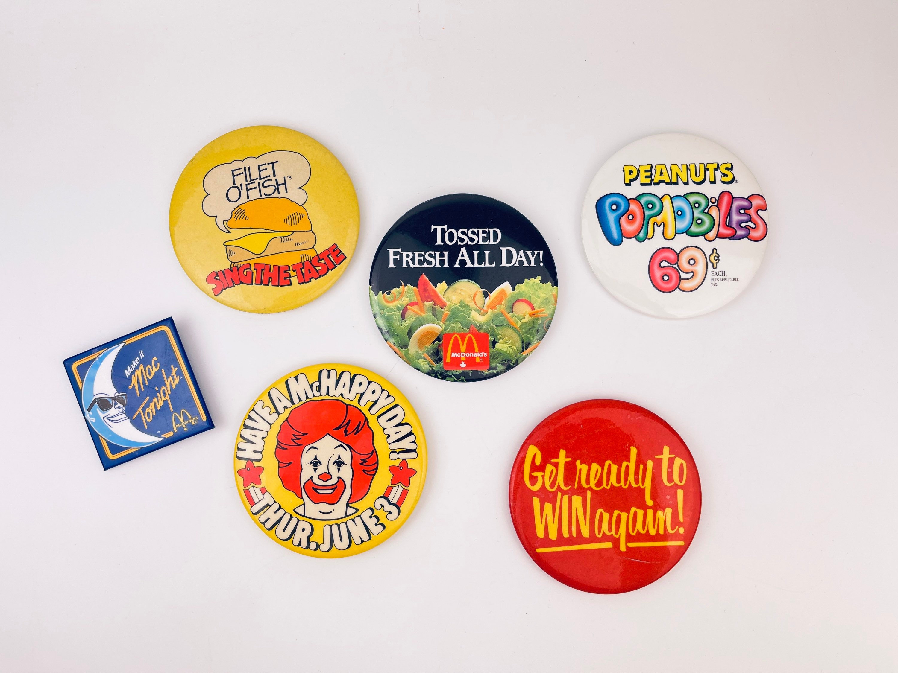 Mcdonalds Pins and Buttons for Sale