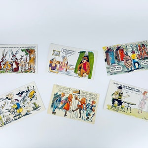Cartes postales vintage drôles de bande dessinée - Vendues séparément - Fabriquées aux États-Unis