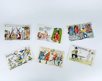 ヴィンテージの面白いギャグ漫画ポストカード - 別売り - アメリカ製