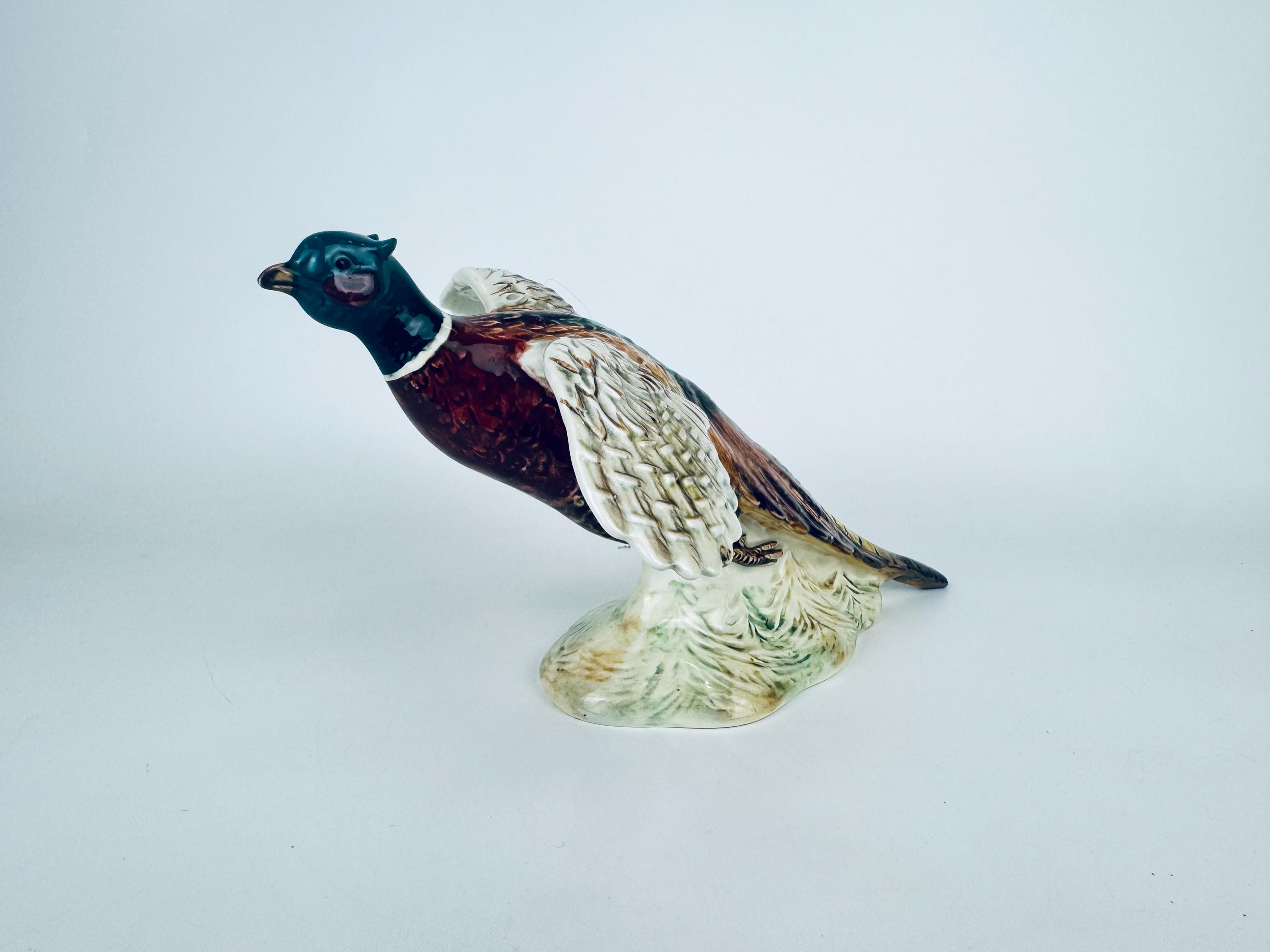 Beswick ファギュリン カッコウ ベスウィック 鳥の置物　ヴィンテージ Vintage 1950s Beswick Flying Pheasant Figurine - Multicolour