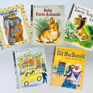 Vintage Children Storey Books - A Little Golden Book - Titles Sold Separately