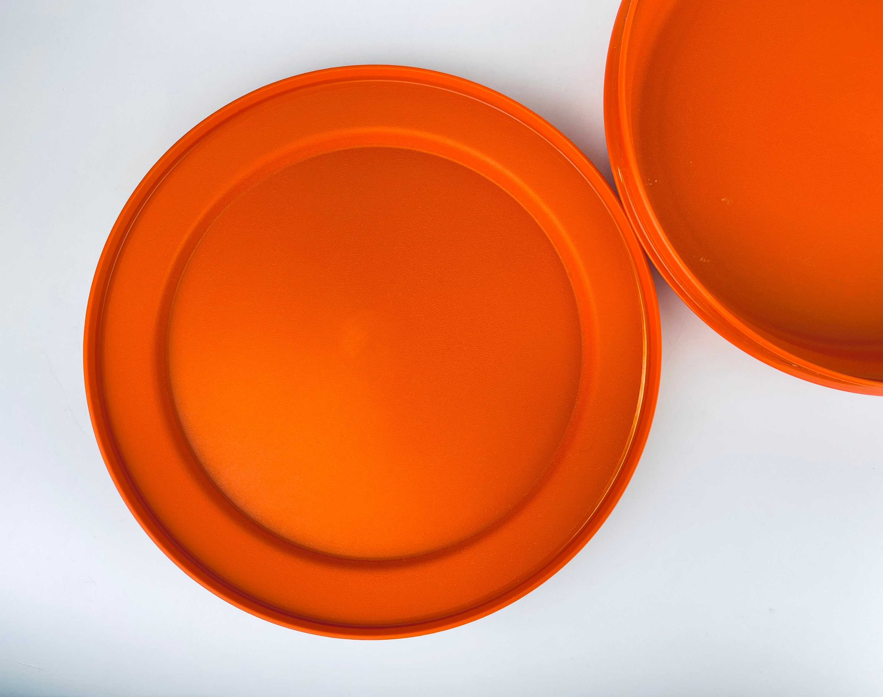 Tupperware Orange Color Vintage Plastic Tupperware Containers – Harvest Orange Yellow Green ...