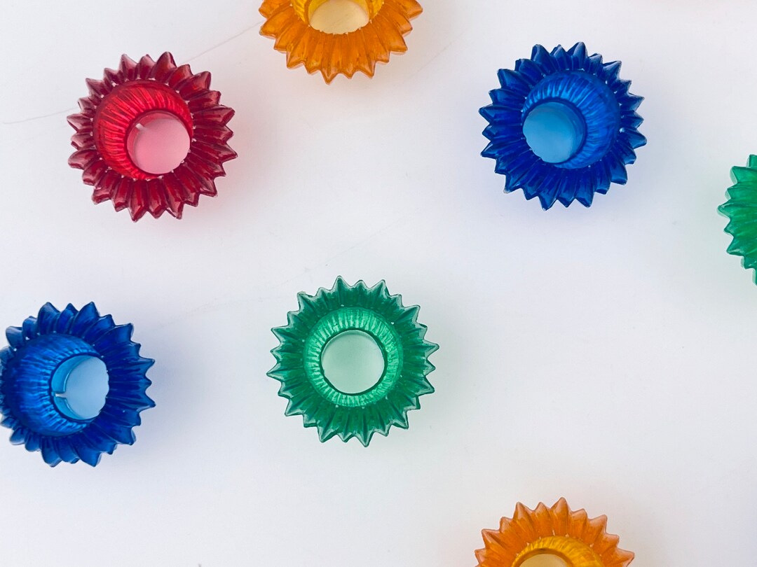 Vintage Plastic Christmas Light Reflectors Starburst Globes Etsy