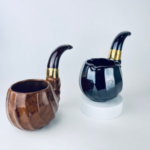 Vintage 'Rubens' Pipe Shaped Cigar/Cigarette Ashtray - Designed In Hollywood - Made In Japan