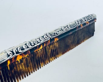 Art Deco Sterling Brush and Comb – Vintage Vanity Set – Antique