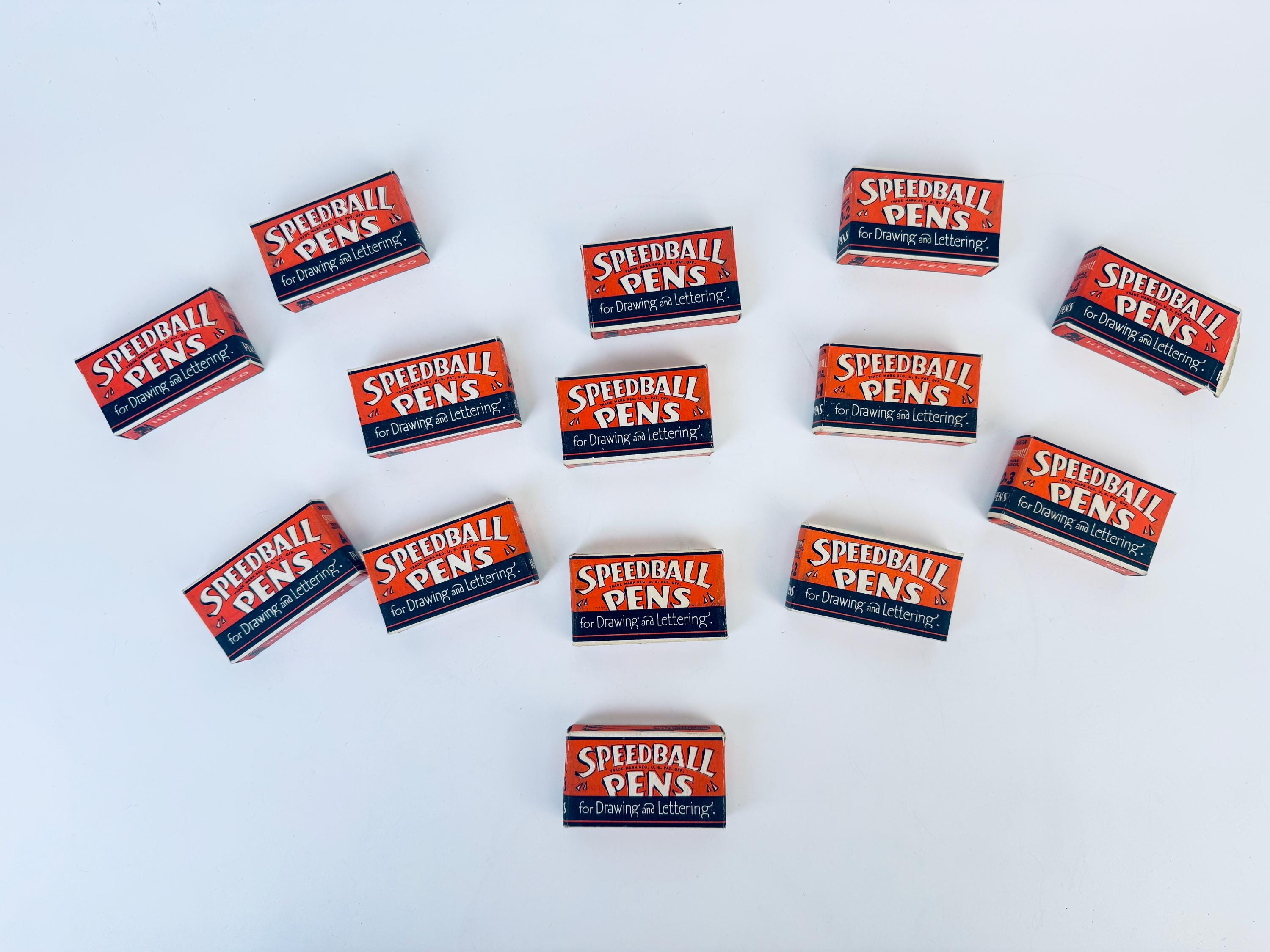 Vintage Speedball Nibs in a Box, Choice of Size