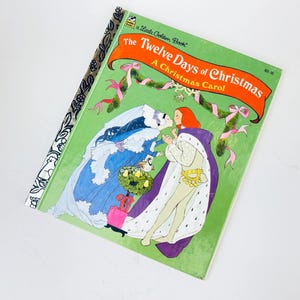 Vintage The Twelve Days of Christmas - A Christmas Carol - A Little Golden Book