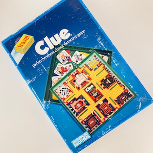 Vintage Clue Travel Car Game - Parker Brothers Classic Detective Game