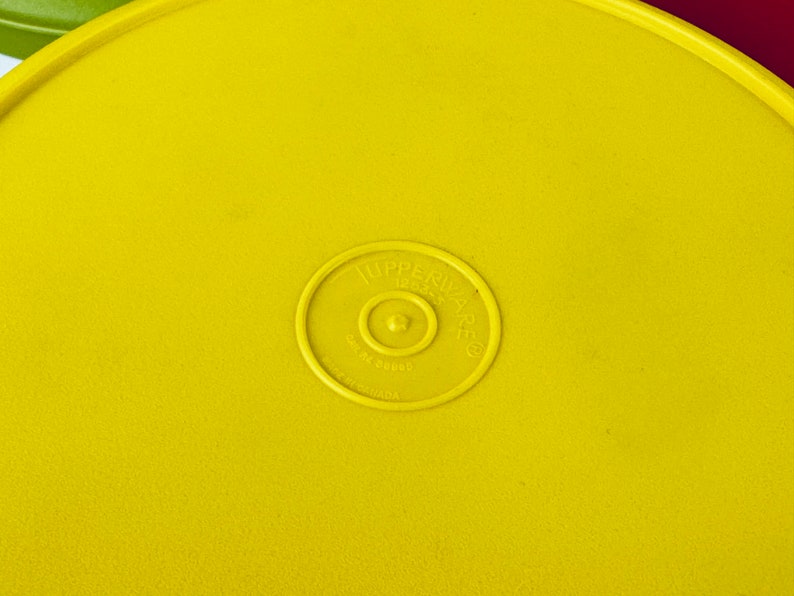 Vintage Plastic Tupperware Container Set - Harvest Orange + Yellow ...