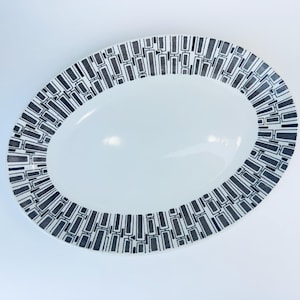 Vintage 'ESPRESSO' Ridgway Ironstone Oval Serveringsfat/Tallrik - Tillverkad i England