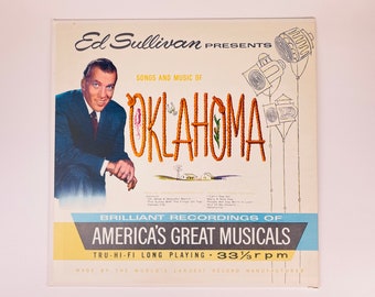 Vintage Ed Sullivan Presents Songs + Music From Oklahoma Vinyl Record