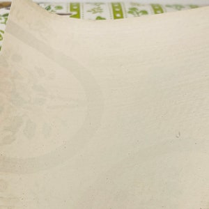 Papier peint cuisine vintage beige vert kitchy légèrement texturé papier de projet artisanal vintage matériau upcycle image 9