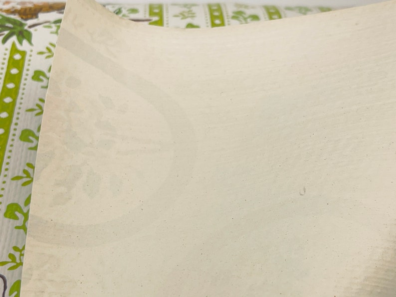 Papier peint cuisine vintage beige vert kitchy légèrement texturé papier de projet artisanal vintage matériau upcycle image 9