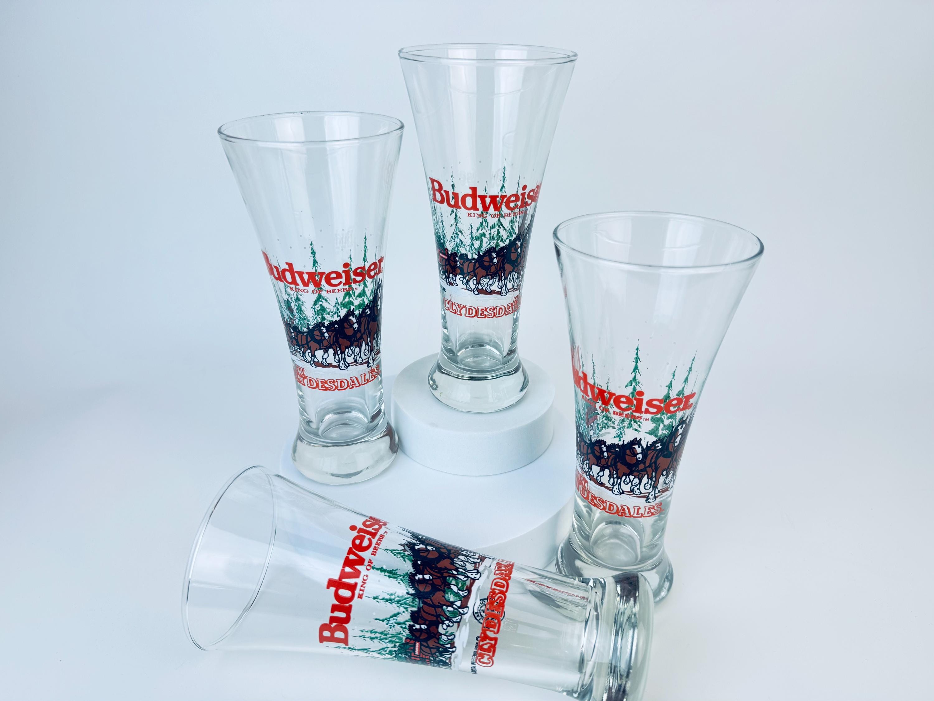 ヴィンテージ「バドワイザー」クライズデール フルーテッドビール 