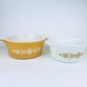 Vintage Butterfly Gold &#39;PYREX&#39; Casserole Dishes - Sold Separately