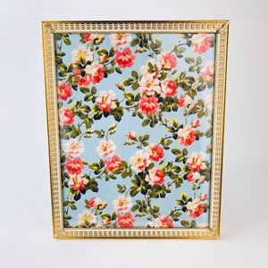 Vintage Ornate Gold + White 8" x 10" Picture Frame - Hollywood Regency Style