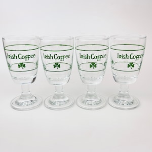 Vintage Irish Coffee Glasses - Set of Four (4)