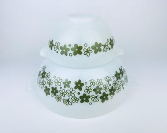 70's Vintage Pyrex Spring Blossom Cinderella Nesting Bowl 444