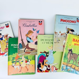 Vintage Français Walt Disney Livres voor kinderen à Couverture Rigide - Vendus Séparément