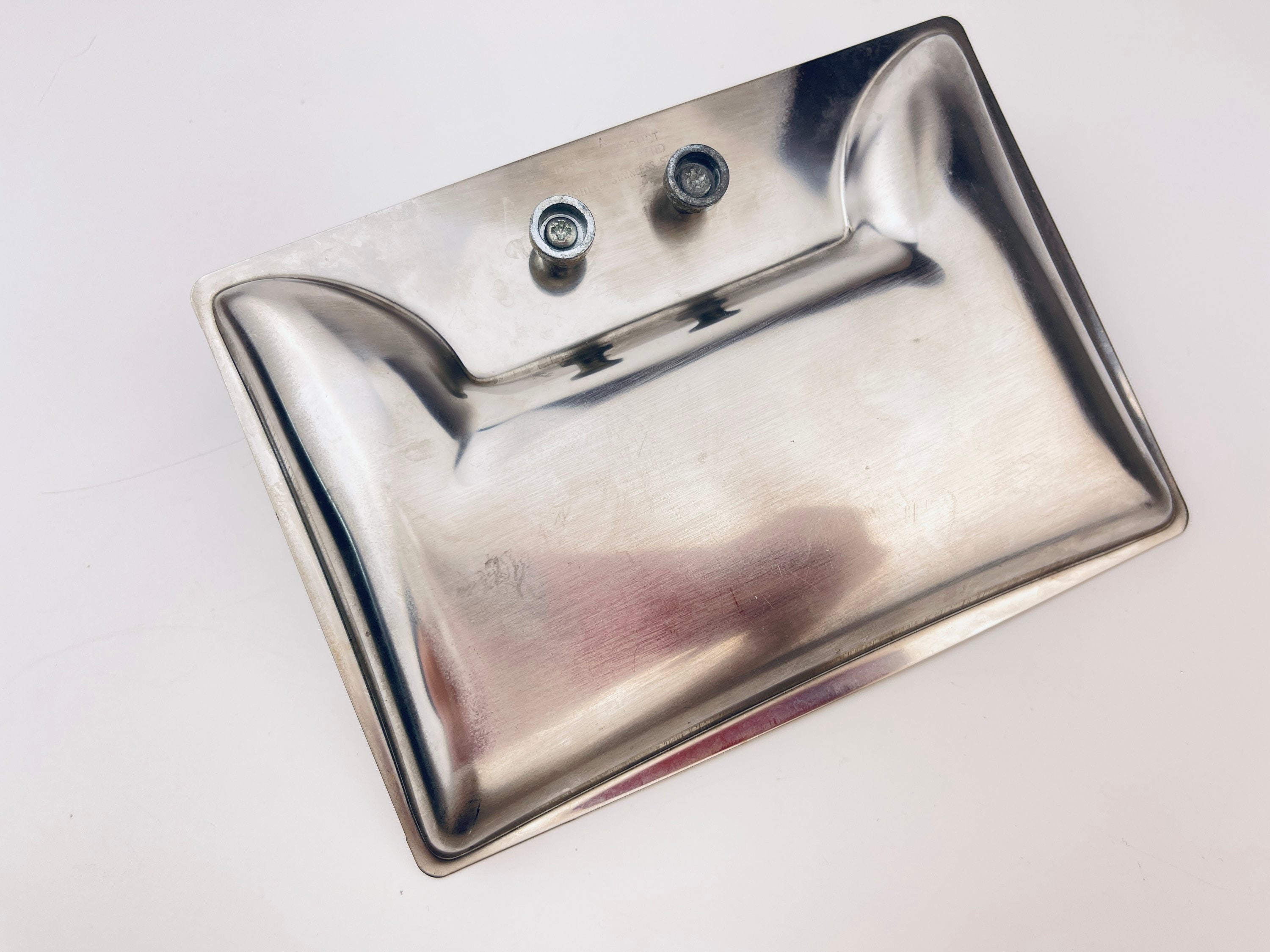 Vintage Antique Car Stainless Steel Ashtray - 1907 Rolls Royce