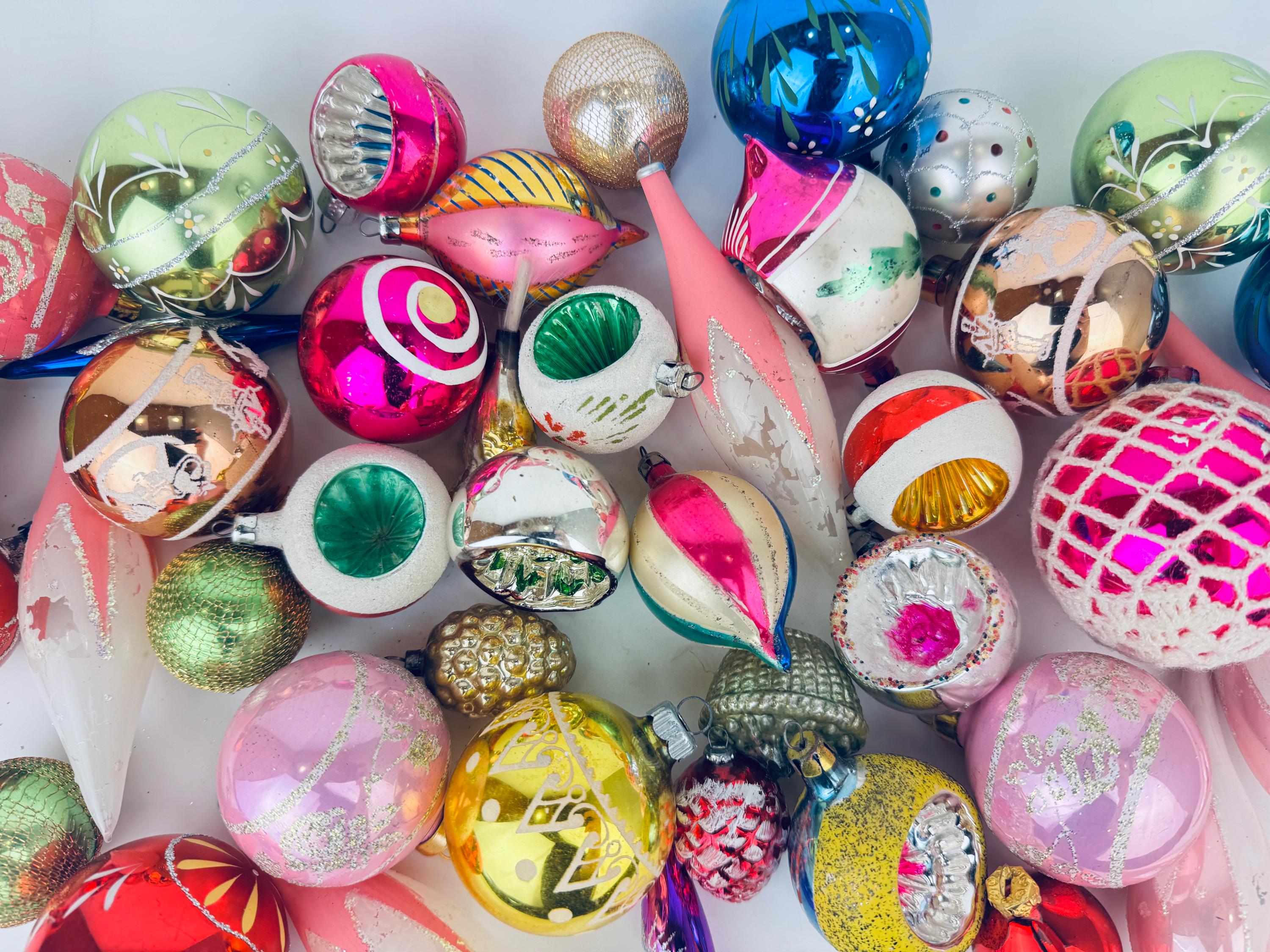 Vintage czech glass christmas ornament - Etsy 日本