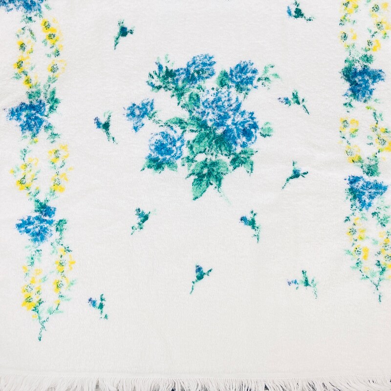 Blue Floral Towel Top