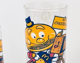 1970's McDonaldland マクドナルド グラスファイバー トレイ Vintage 1970s Glass Mcdonaldland Character Tumblers & Retro