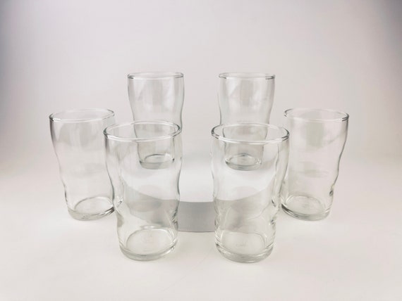 13 oz. Vintage Textured Clear Glass (Set of 6)