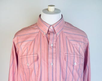 Chemise Homme Vintage Washington Dee-Cee - Carreaux Style Western - Boutons Pression - Taille L