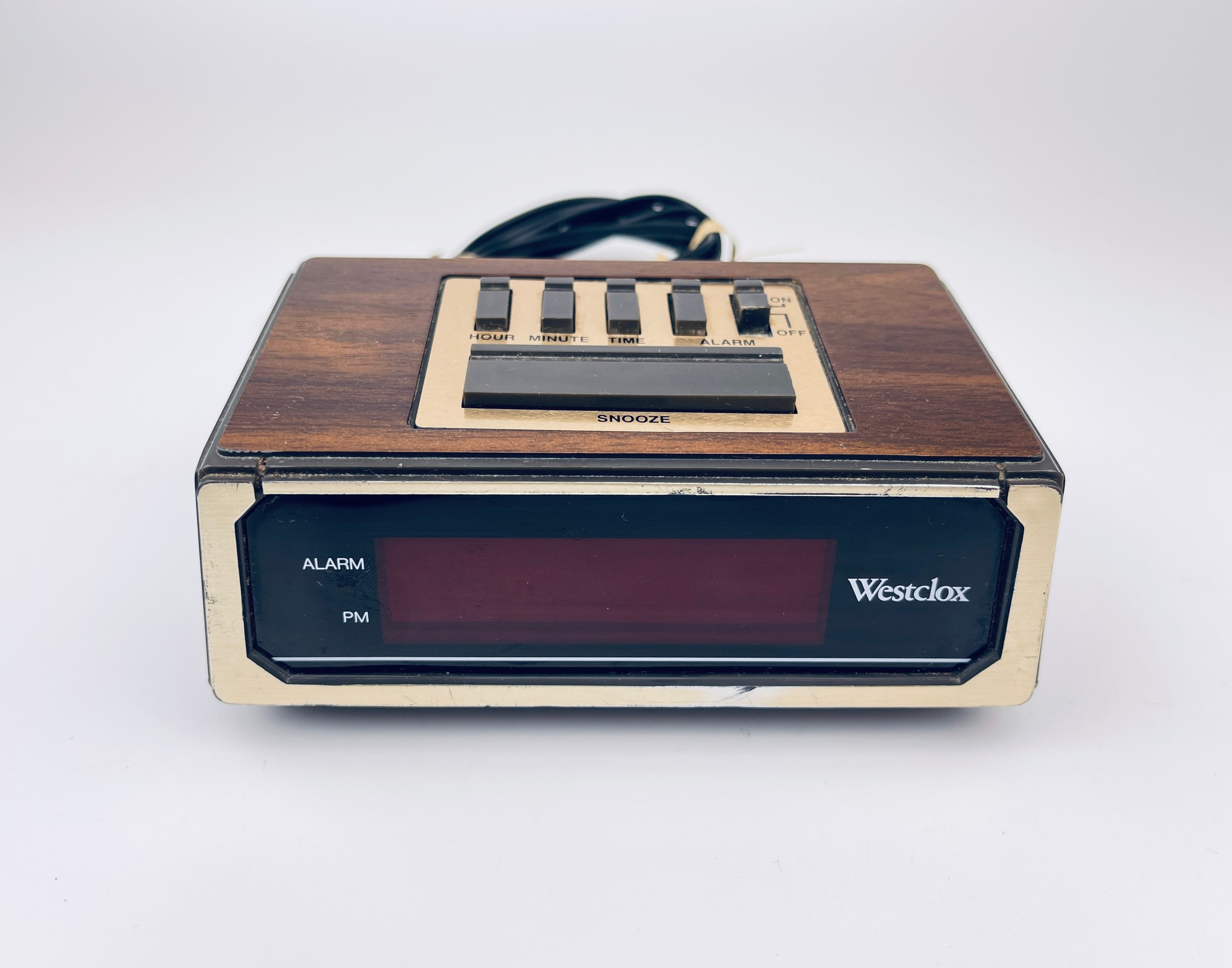 westclox デジタルアラームクロック　ミッドセンチュリー westclox デジタルアラームクロック 80s ヴィンテージ 時計