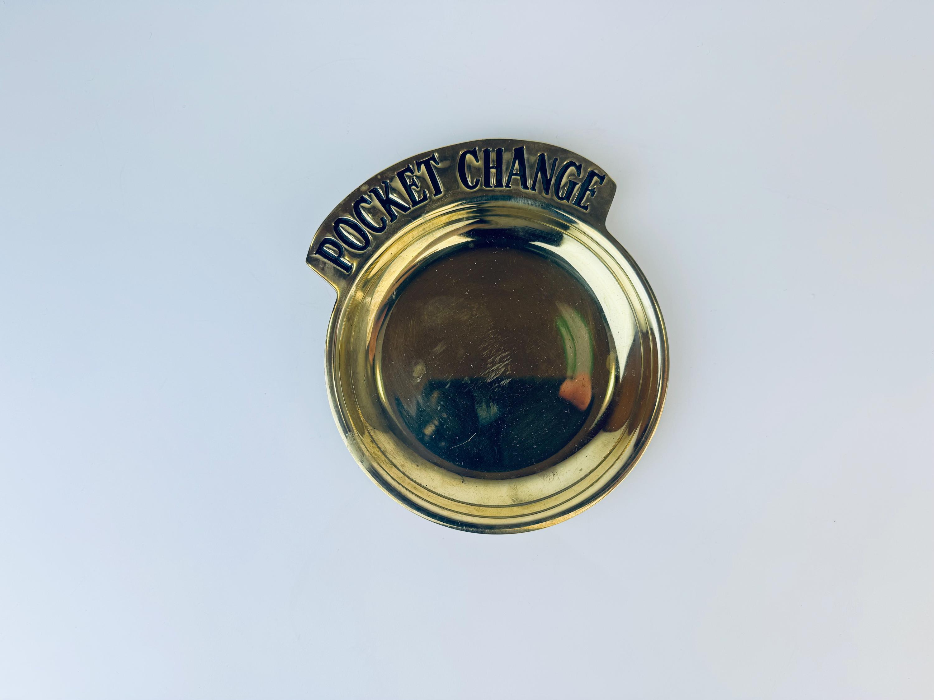 Vintage Brass 'pocket Change' - Coin/key Catch All - Entryway