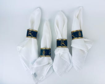 ヴィンテージ ソリッドブラス クリスマスツリー + トナカイ ナプキン