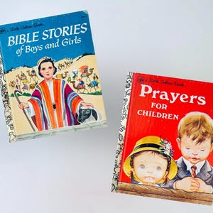 ヴィンテージ リトル ゴールデン ブック - 子供向け聖書物語 - 時代を超えたキリスト教の記念品 - 別売り